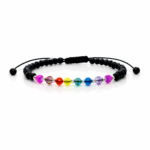 Bratara cu cristale si 11 bilute argint 925