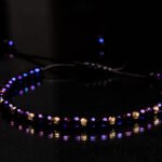 Bratara duo cu hematite electroplacate si 10 bilute din aur 14K