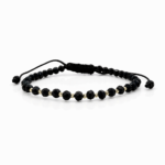 Bratara cu cristale rotunde si 10 bilute aur 14k