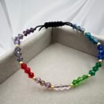 Bratara cu cristale si 10 bilute din argint 925 - placat cu aur