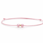 Bratara colorata cu cristale si o biluta de 2mm din aur 14k