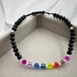 Bratara cu cristale si 11 bilute argint 925