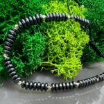 Bratara cu hematit disc si bilute din aur 14k