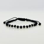 Bratara cu cristale rotunde si 10 bilute aur 14k