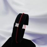 Bratara cu snur si element cu cristal din argint 925