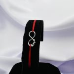 Bratara cu snur si infinit love argint 925