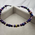 Bratara cu hematit combinat si bilute din aur 14k