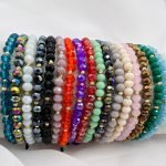 SET PROMO 3 bratari cu cristale din sticla, Miyuki si bilute din aur 14k