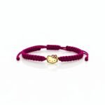 Bratara cu snur si Hello Kitty din aur 14k