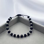 Bratara cu cristale rondele si bilute argint 925