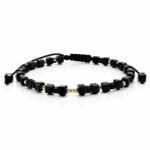 Bratara cu 13 bilute de 2.5mm din aur 14k si cristale cubice