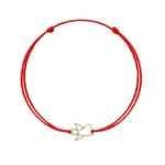 Bratara cu snur si forma ingeras din aur 14k