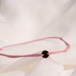 Bratara cu snur si banut din aur 14k