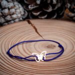 Bratara cu snur si fluture formă din aur 14k