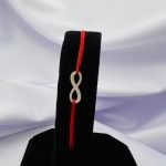 Bratara cu snur si infinit din argint 925