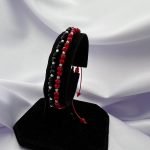 Set bratari cu 10 bilute din argint si cristale de sticla