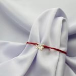 Bratara cu snur si fluture din aur 14k