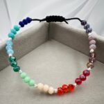 Bratara cu cristale si 10 bilute argint 925