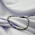 Bratara cu hematit dreptunghiular si bilute din aur 14k