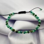 Bratara cu margelute Miyuki, cristale colorate si bilute din aur 14k