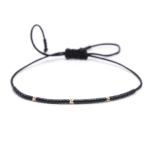 Bratara cu margele Miyuki si bilute din aur 14k