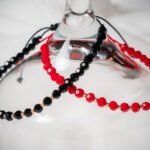 Set bratari cu cristale si 10 bile din aur 14k