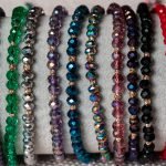 SET PROMO 3 bratari cu cristale din sticla si 5 bilute din aur 14k