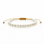 Bratara cu bilute din aur 14k si perle