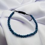 Bratara cu snur reglabil si hematite electroplacate