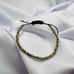 Bratara cu snur reglabil si hematite electroplacate iris