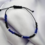 Bratara cu 3 bilute din argint 925 si margelute toho