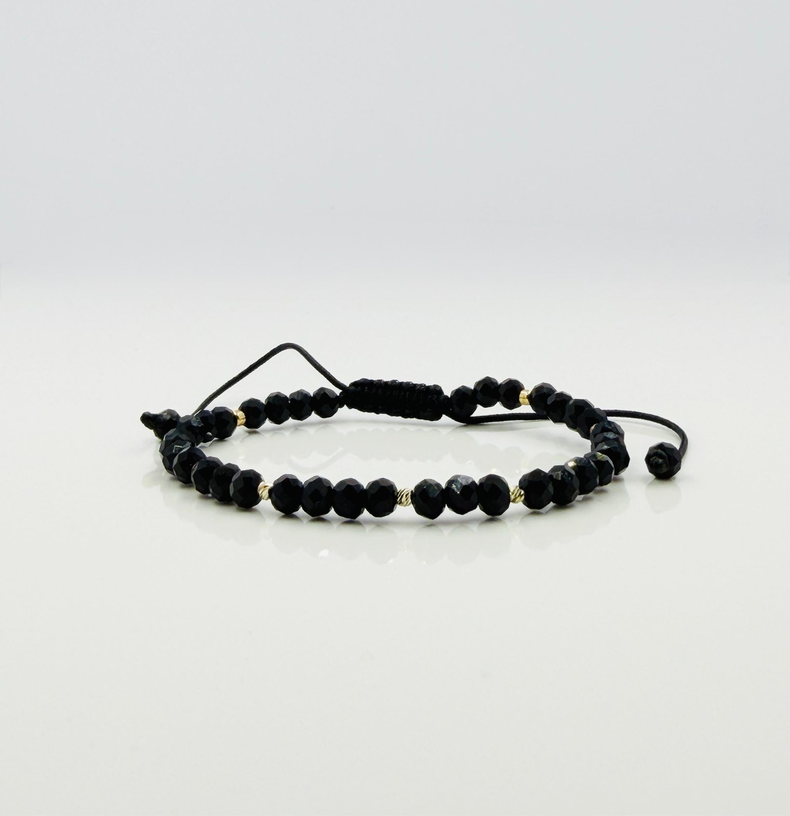 img_4780 Bratara cu bilute din aur 14k, cristale si margelute Miyuki - imagine 1