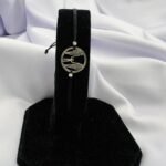 Bratara cu snur si disc familie baiat 925