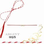 Martisor bratara din argint 925 - biluta si perle
