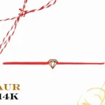 Martisor bratara din aur 14K - Diamant 2