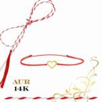 Martisor bratara din aur 14K - Inima forma 2