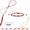 Martisor bratara din argint 925 – 5 bilute si cristale toho - imagine 2