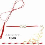 Martisor bratara din argint 925 - infinit cu puls si inima