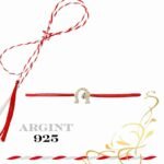 Martisor bratara din argint 925 - Potcoava cu gargarita