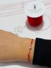 Martisor bratara cu snur si pietricica Swarovski