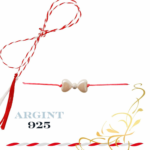 Martisor bratara din argint 925 - Inimioare si biluta