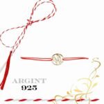 Martisor bratara din argint 925 - familie cu fata