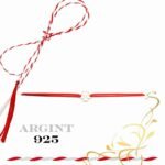 Martisor bratara din argint 925 - trifoi love
