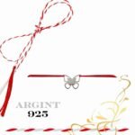 Martisor bratara din argint 925 - fluture dublu