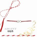 Martisor bratara din argint 925 - infinit cu inima