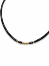 Colier Black cu cristale, 7 bilute si inchidere din aur 14k - imagine 2